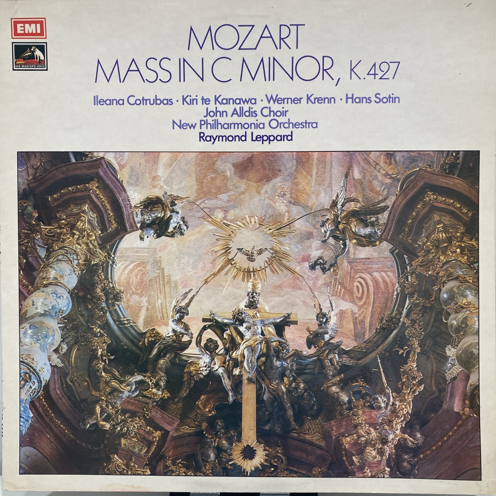 Mozart Mass in C Minor K 427 Leppard ASD 2959 1974 EMI LP 12