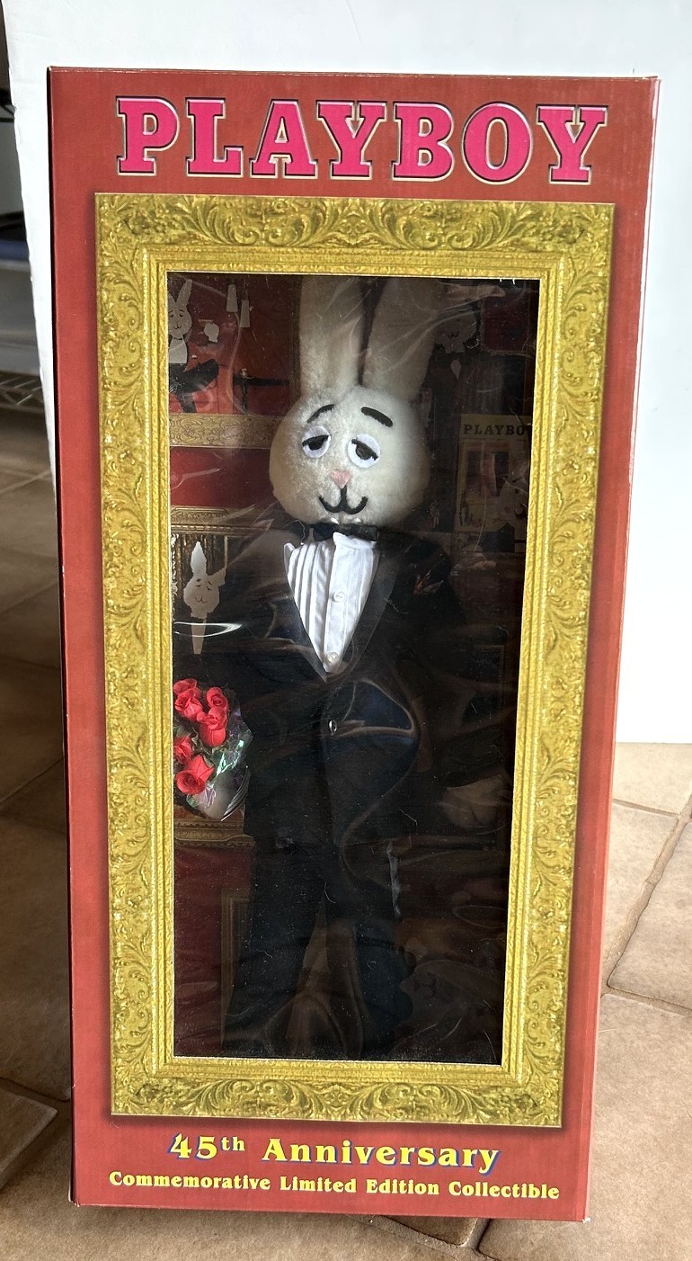 Limited-Edition 45th Anniversary Mr. Playboy Bunny Doll, New In Box, Hefner Limited-Edition 45th Anniversary Mr. Playboy Bunny Doll, New In Box, Hefner