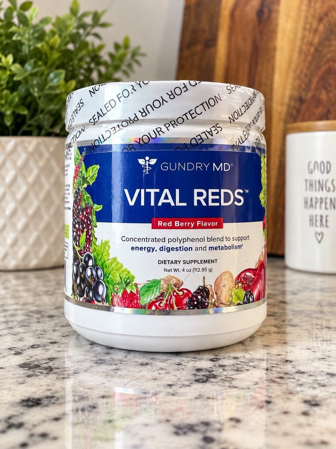 Vital Reds By Gundry MD - Polyphenols. Support Metabolism , Digestion MFG 02/25