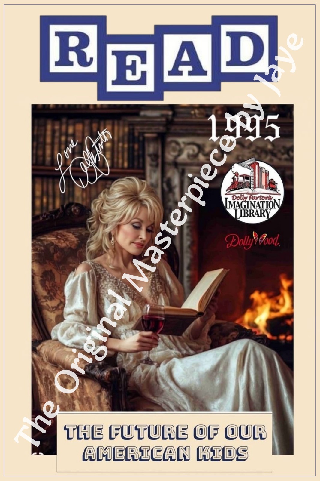 Dolly Parton Library READ 1995 Rear 24x36 Poster. Dolly Parton Library READ 1995 Rear 24x36 Poster.