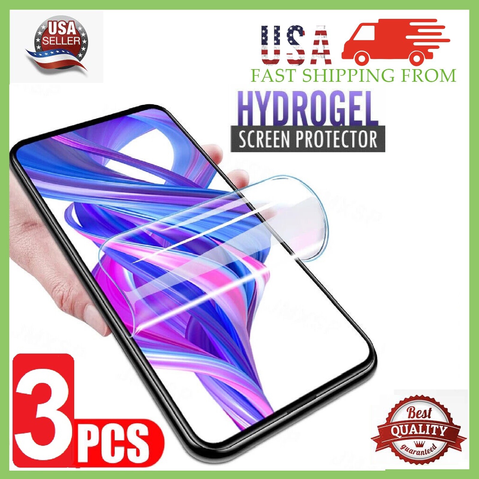 3 x Soft Hydrogel Screen Protector For iPhone 17 16 15 14 13 12 XR Pro Max Plus