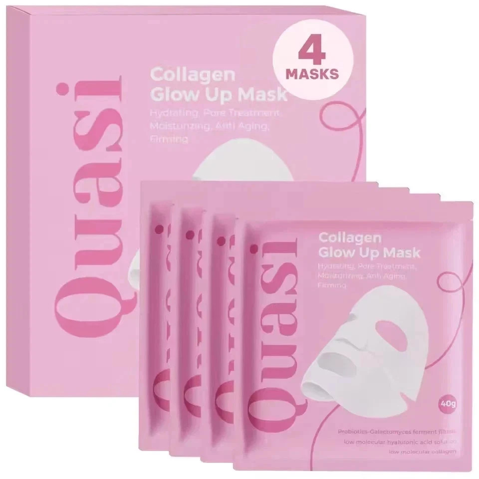 Quasi-Collagen Glow Up Mask Hydrating & Firming Facial Mask 4 pcs/box