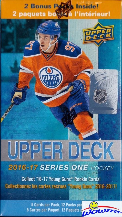 2016/17 UD Series 1 Hockey EXCLUSIVE Sealed 12 Pack Blaster Box-2 YOUNG GUNS