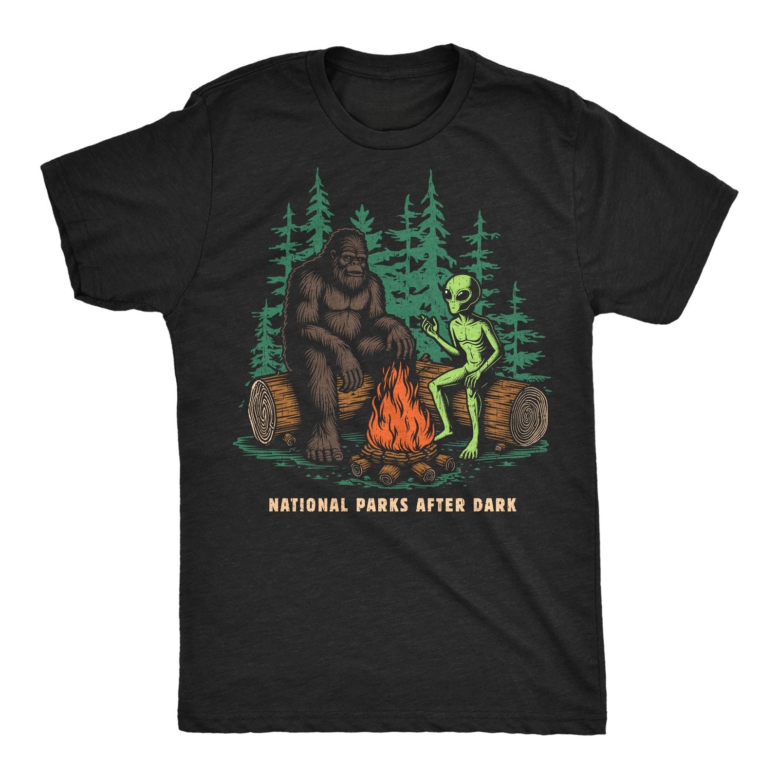 Mens Funny T Shirts After Dark Sarcastic Bigfoot Alien Graphic Mens Funny T Shirts After Dark Sarcastic Bigfoot Alien Graphic