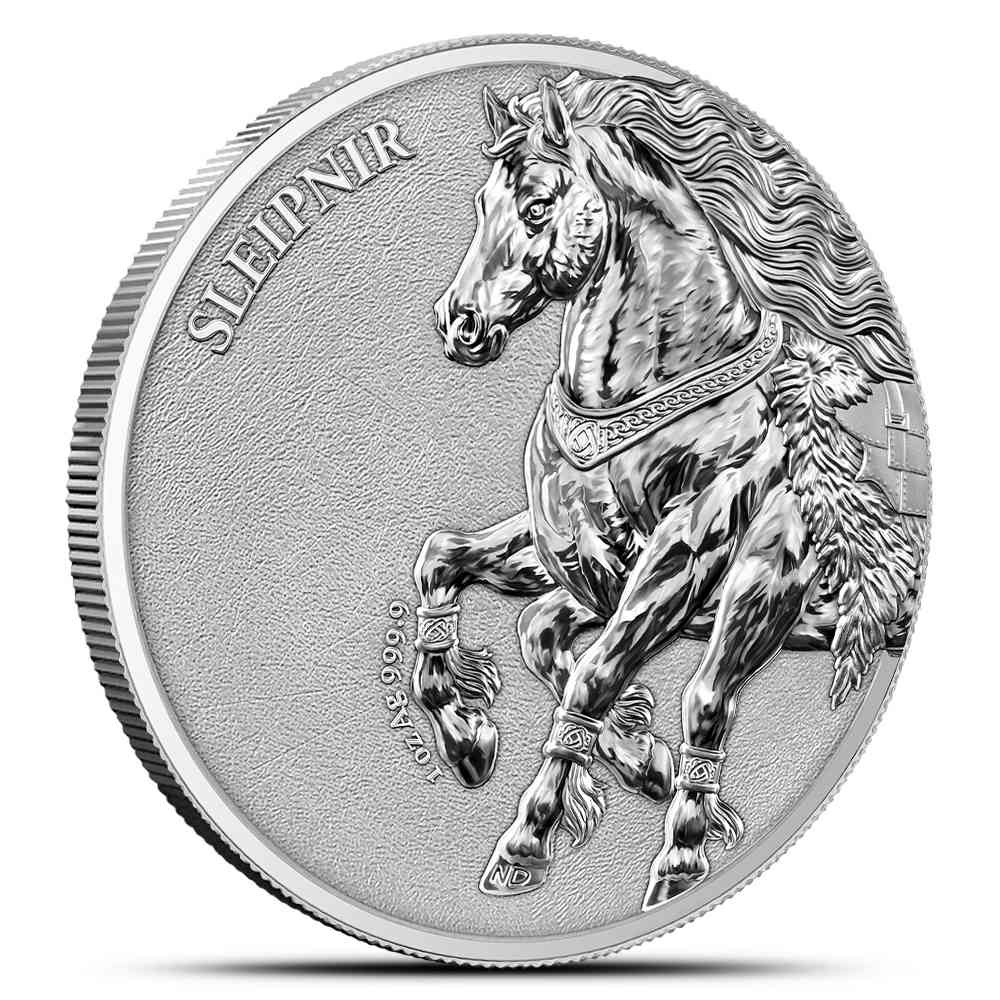 2026 1 oz Germania Beasts Sleipnir Silver Round (BU, Capsule)