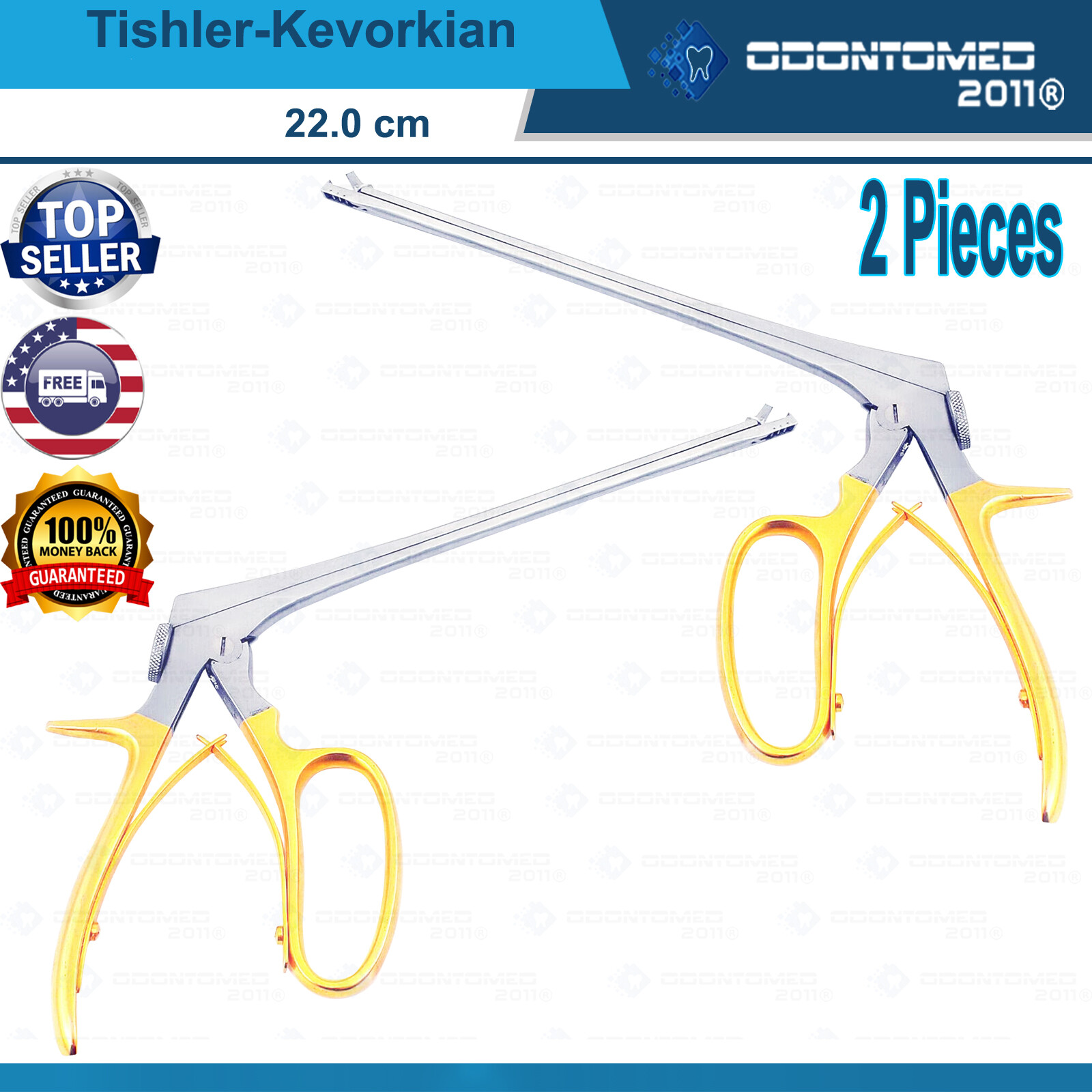 2 Tishler-Kevorkian Cervical wide bite Biopsy Punch, 22.0cm Ob/Gyn surgi instru. 2 Tishler-Kevorkian Cervical wide bite Biopsy Punch, 22.0cm Ob/Gyn surgi instru.