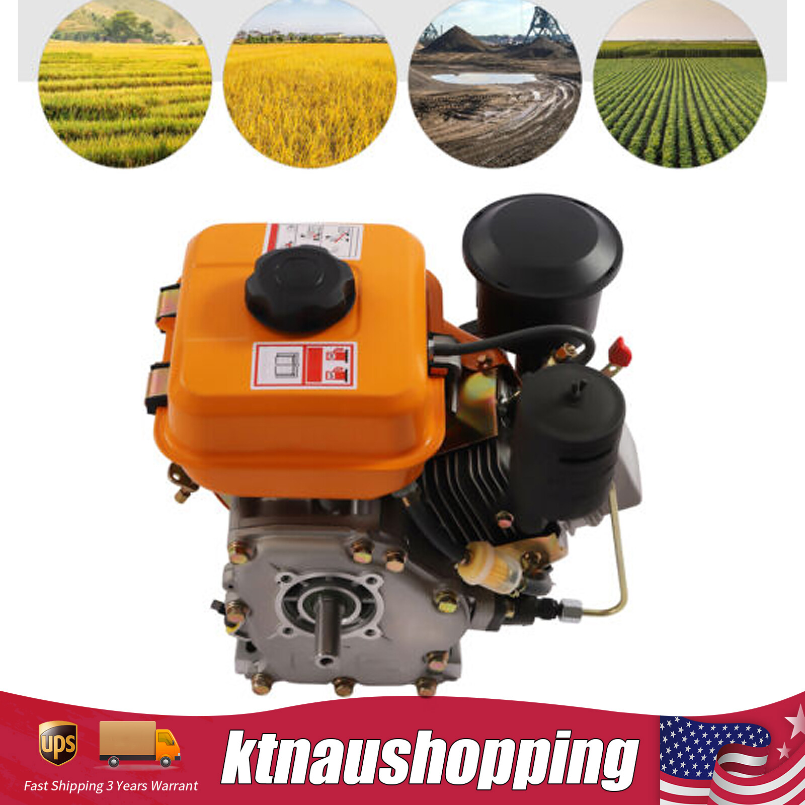 Hand Recoiler New and Used Diesel Engine Hand Recoil Single Cylinder For Small ...