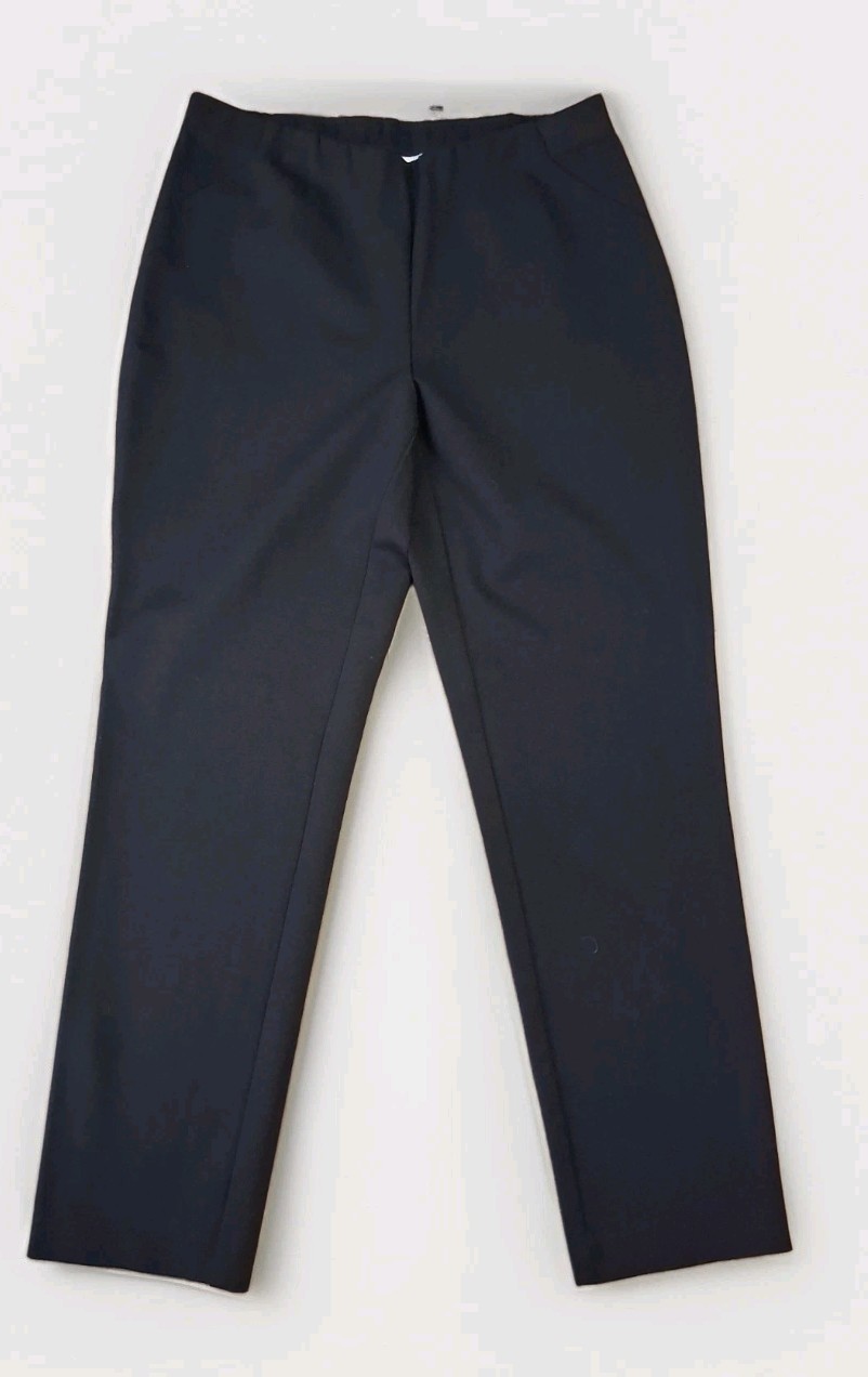J. Jill Ponte Knit Slim Leg Pull On Pants Sm Petite Black Casual