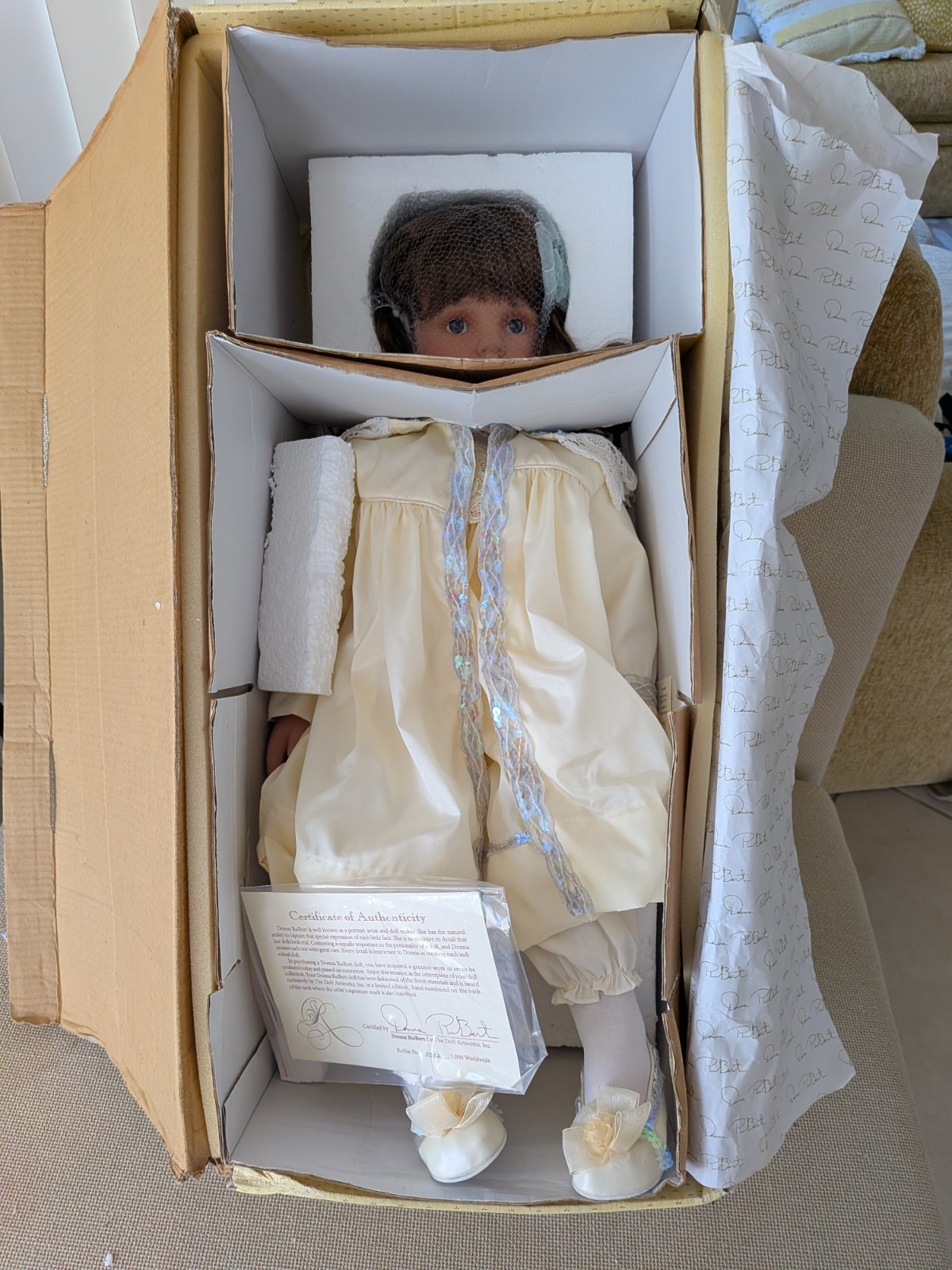 Donna Rubert Porcelain Doll Kellie Toddler Artist Doll Limited Edition Donna Rubert Porcelain Doll Kellie Toddler Artist Doll Limited Edition