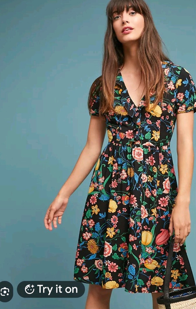 Anthropologie Maeve Bloedel Floral Shift Dress Size US size 14 Anthropologie Maeve Bloedel Floral Shift Dress Size US size 14