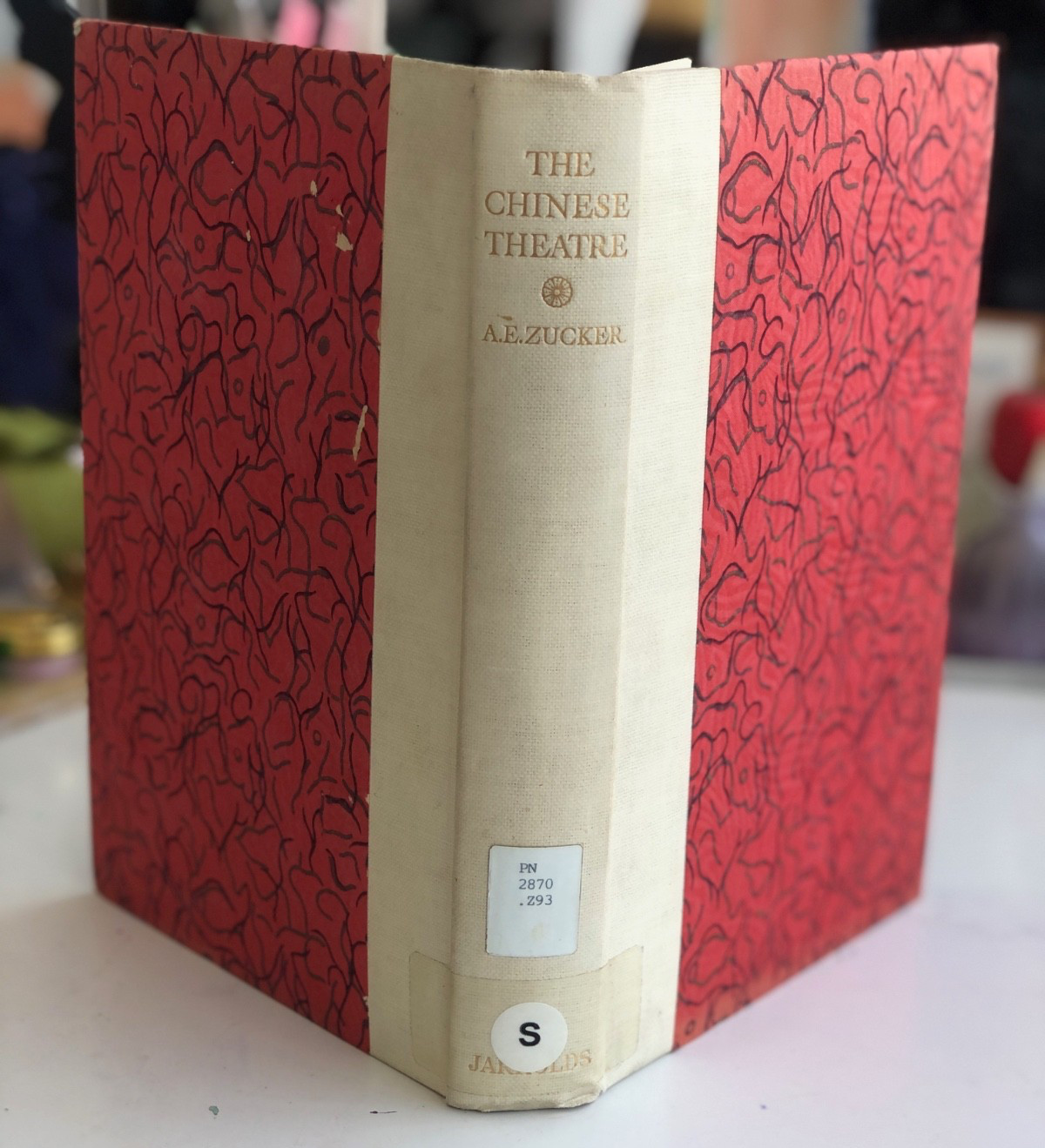 The Chinese Theater by A.E. Zucker , 1925, First Edition, Rare Book, Ex-Library