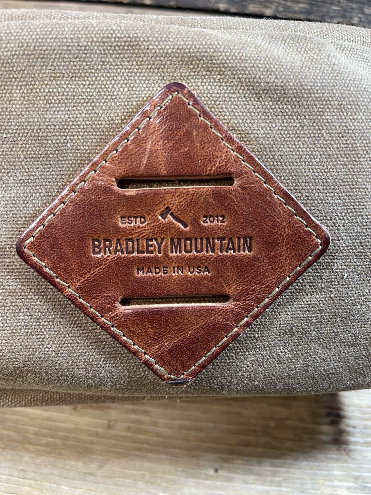 Bradley Mountain Dopp Kit Bag Waxed Canvas - Field Tan FAST SHIPPING