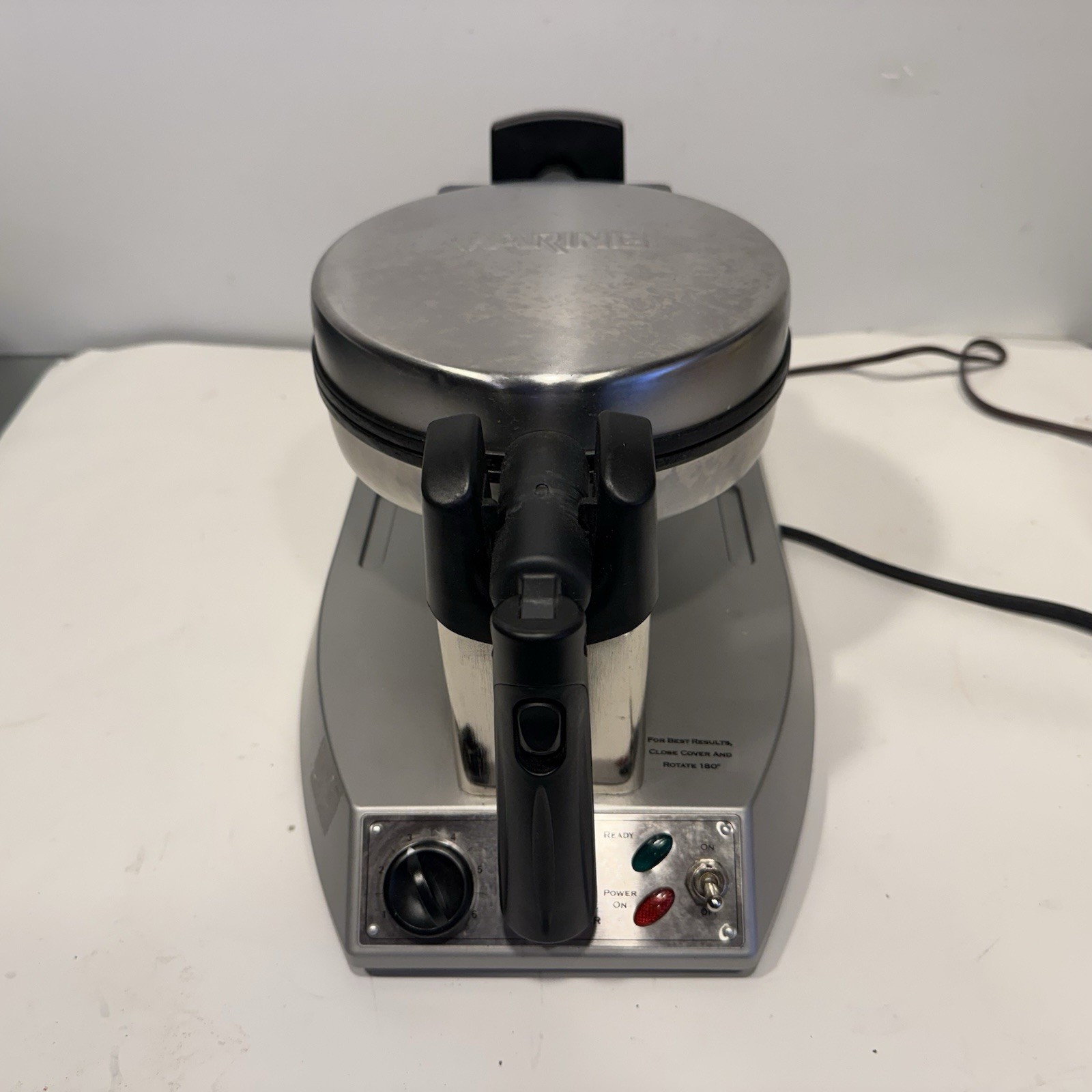 Waring Pro WMK300A Professional Belgian Waffle Maker Rotating Tested Works