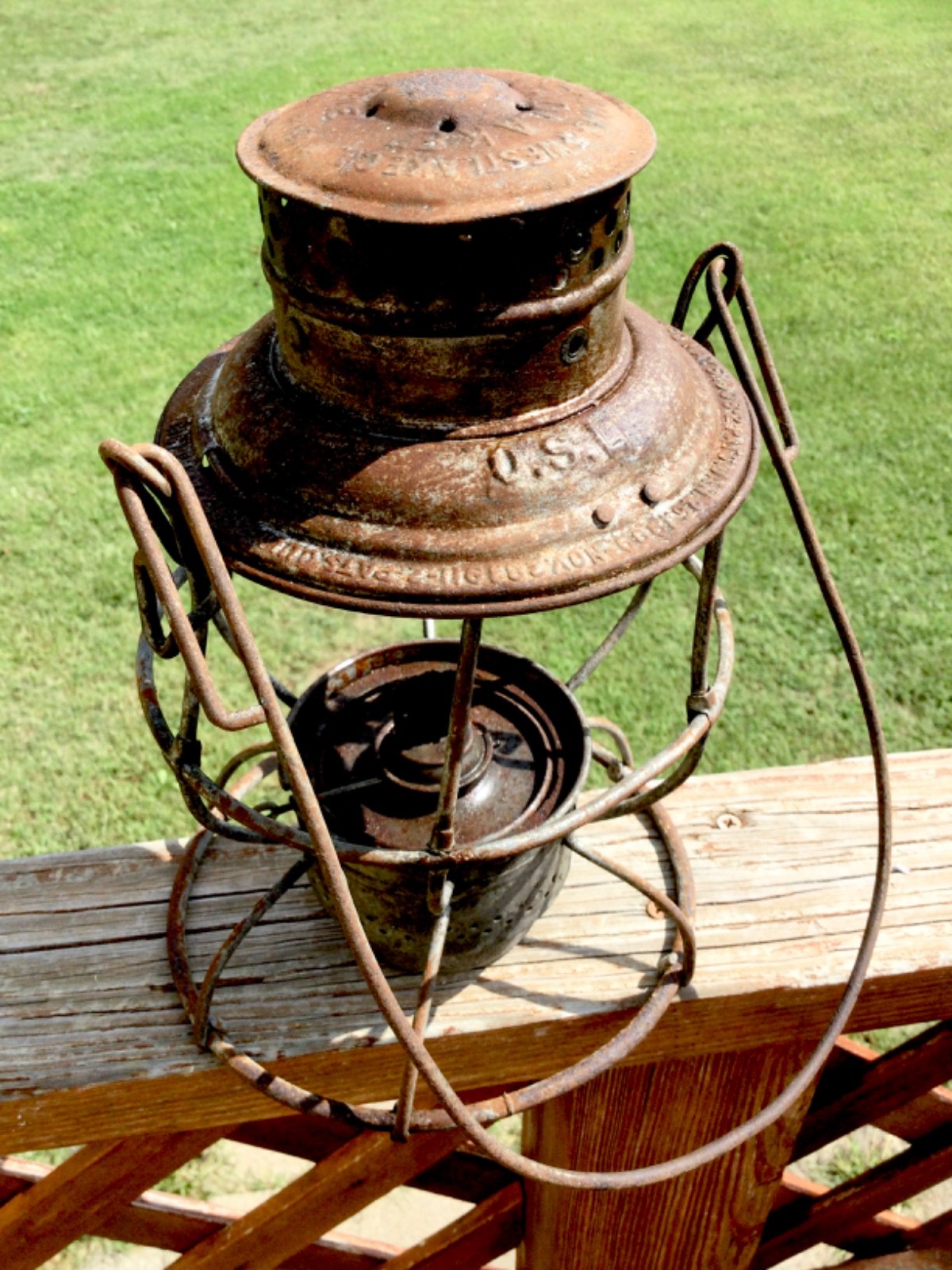 1913 A&W ADAMS WESTLAKE Tall OSL Oregon Short Line Railroad LANTERN FRAME 1913 A&W ADAMS WESTLAKE Tall OSL Oregon Short Line Railroad LANTERN FRAME