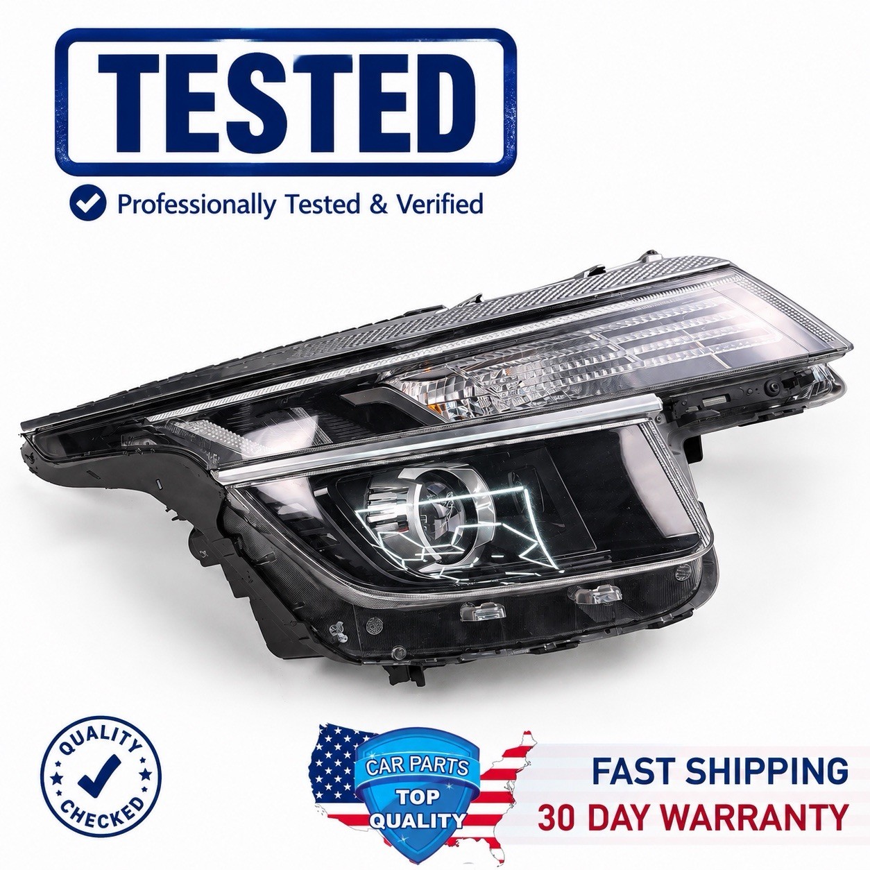 2021-2023 KIA SELTOS RIGHT RH PASSENGER SIDE HEADLIGHT OEM HALOGEN W/DRL
