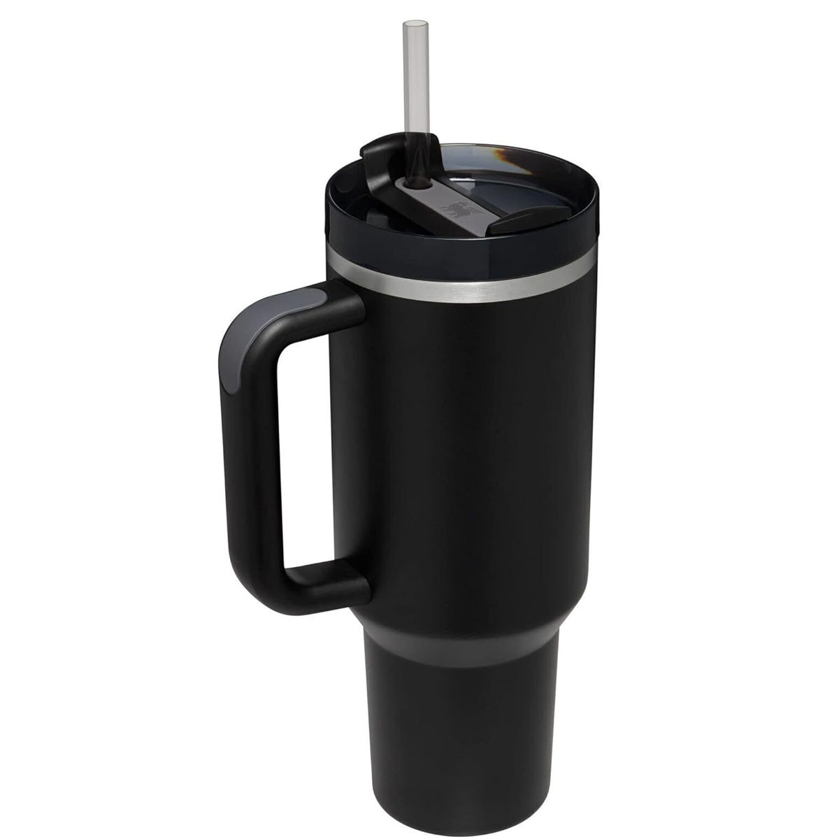 40oz Stainless Steel H2.0 FlowState Quencher Tumbler Black 2.0 Ice drinks summer