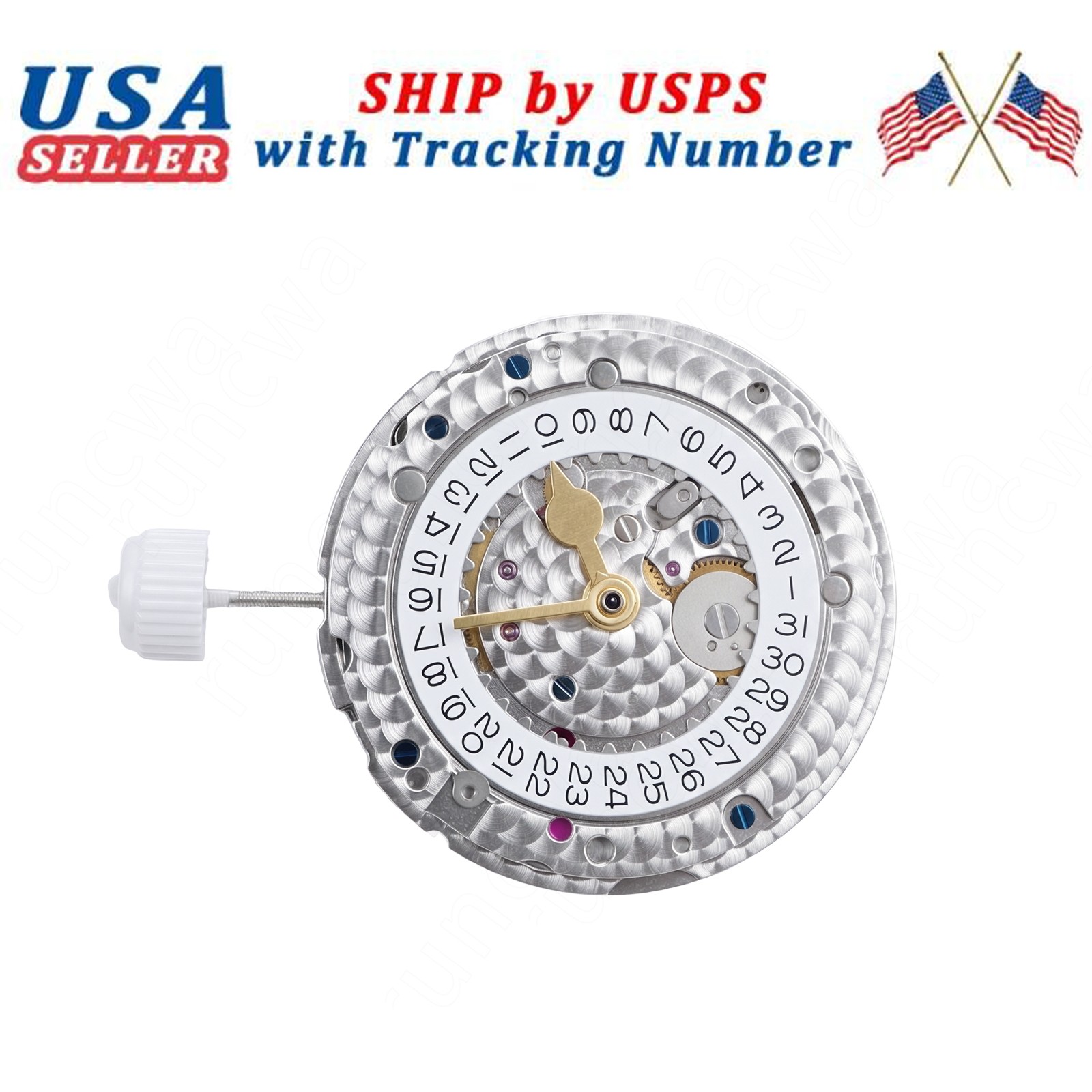 3285 Movement GMT Automatic Mechanical W/letter Wide Calendar 72H Power Reserve