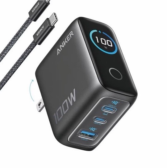 Anker 100W Ultra Compact USB-C Power Adapter Gray