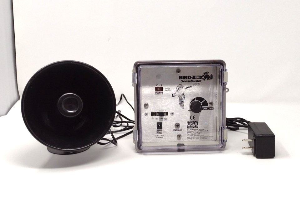 Bird-X GB-1 Goosebuster PRO Single Speaker Sonic Goose Deterrent System - 110V
