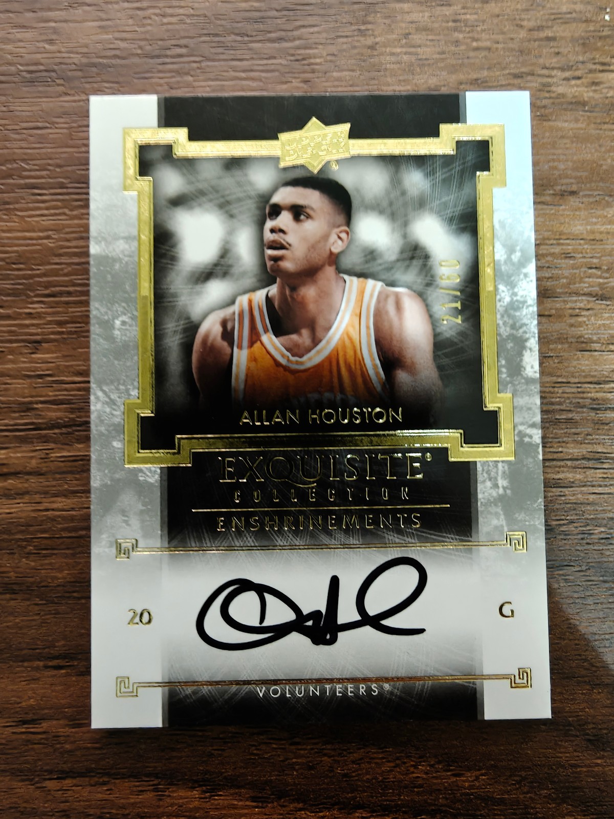 2013-14 upper deck exquisite collection enshirements – allan houston 21/60 2013-14 upper deck exquisite collection enshirements – allan houston 21/60