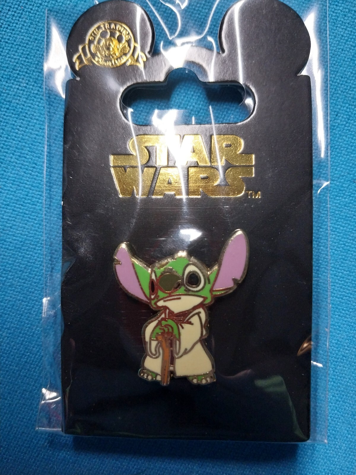 2008 Disney Star Wars Mystery Collection Stitch as Yoda Pin