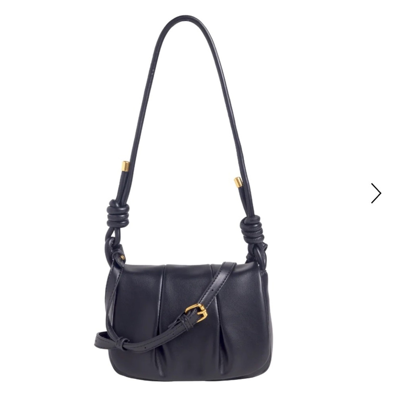 NEW Rachel Zoe Black Jacquline Vegan Leather Crossbody Bag, Brand New, MSRP $98