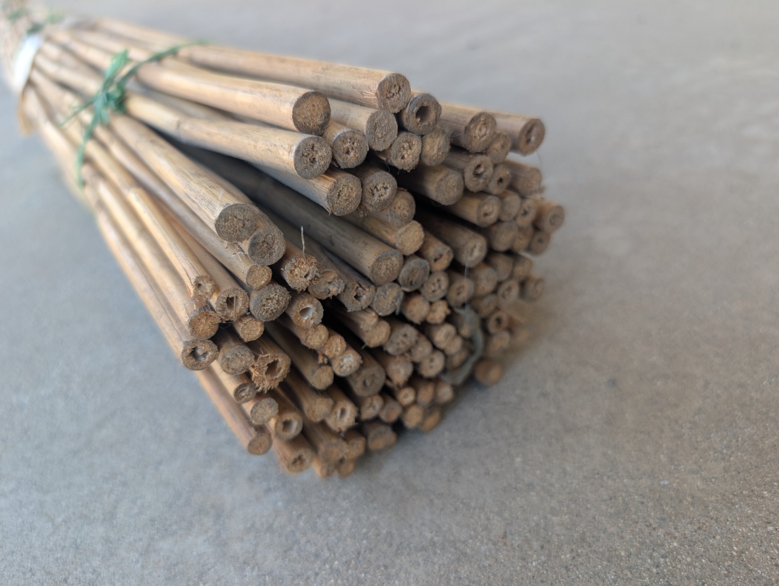 100 Pcs Bundle Bamboo Stakes 6 Feet (72 Inch), for Fence, Garden Plant ...