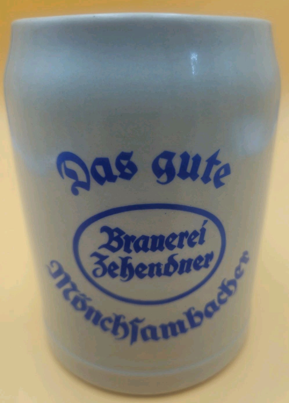 Made in Germany Vintage Stoneware Handmade Zehendner Brewery Rare/Unique Tankard