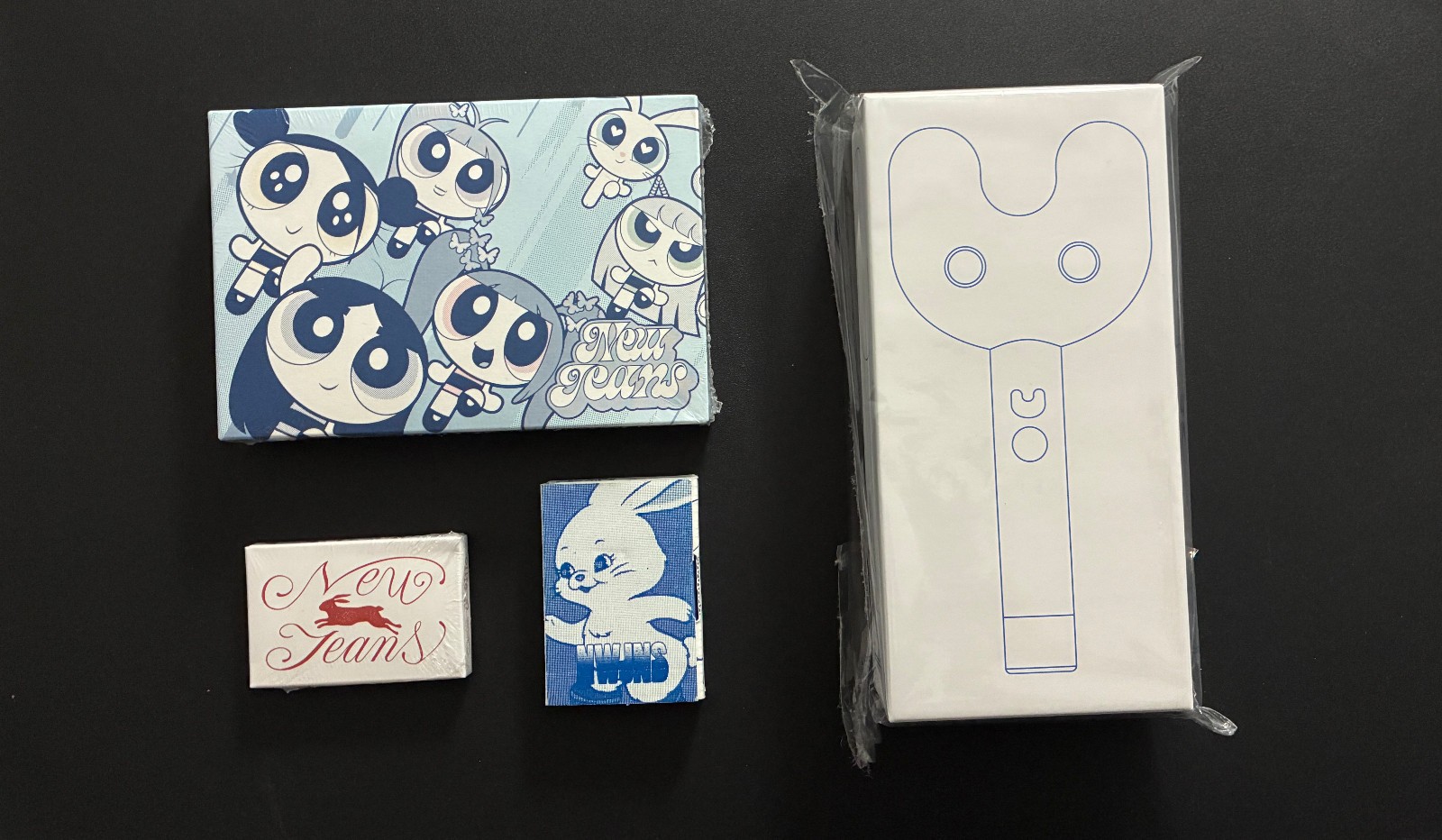 NEWJEANS - Official Lightstick + 3 Albums - Rare Bundle - Brand New / Good Kpop