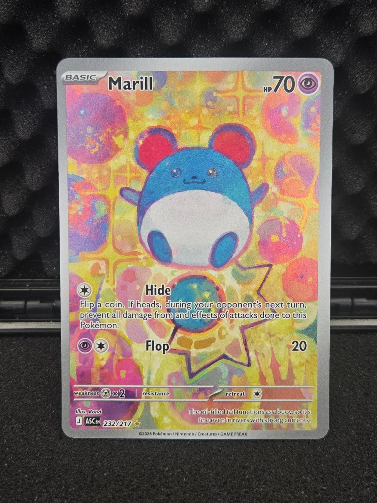 Marill 232/217 Illustration Rare Ascended Heroes Pokemon Holo Near Mint