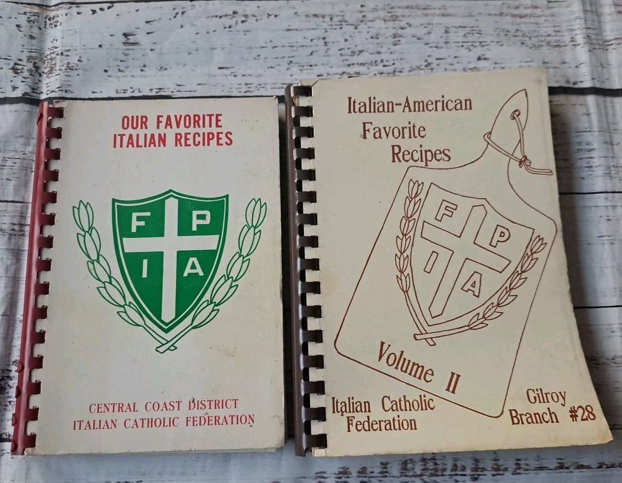 Our Favorite Italian Recipes, Central Coast Catholic Federation Vintage Cookbook