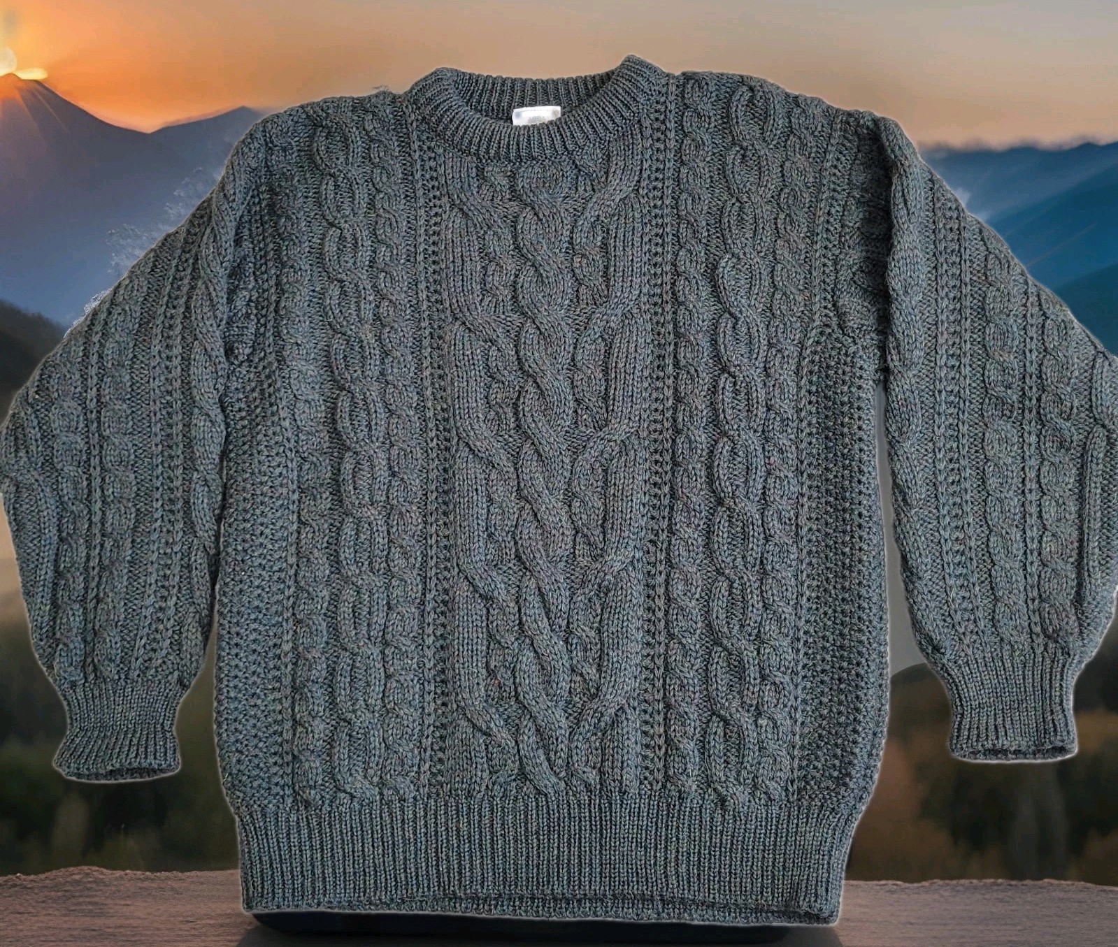 🐑VTG Bonner of Ireland Wool Sweater Mens L Heavy Aran Cable Fisherman Ireland 🐑VTG Bonner of Ireland Wool Sweater Mens L Heavy Aran Cable Fisherman Ireland