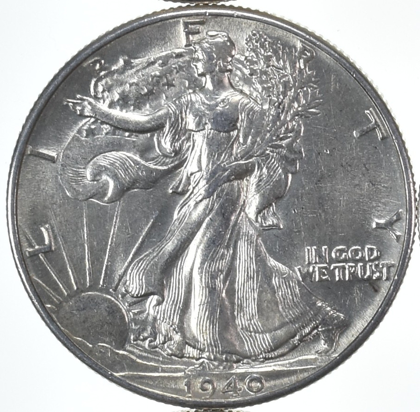 BU 1940 (P) Walking Liberty Half Dollar Uncirculated 90% Silver