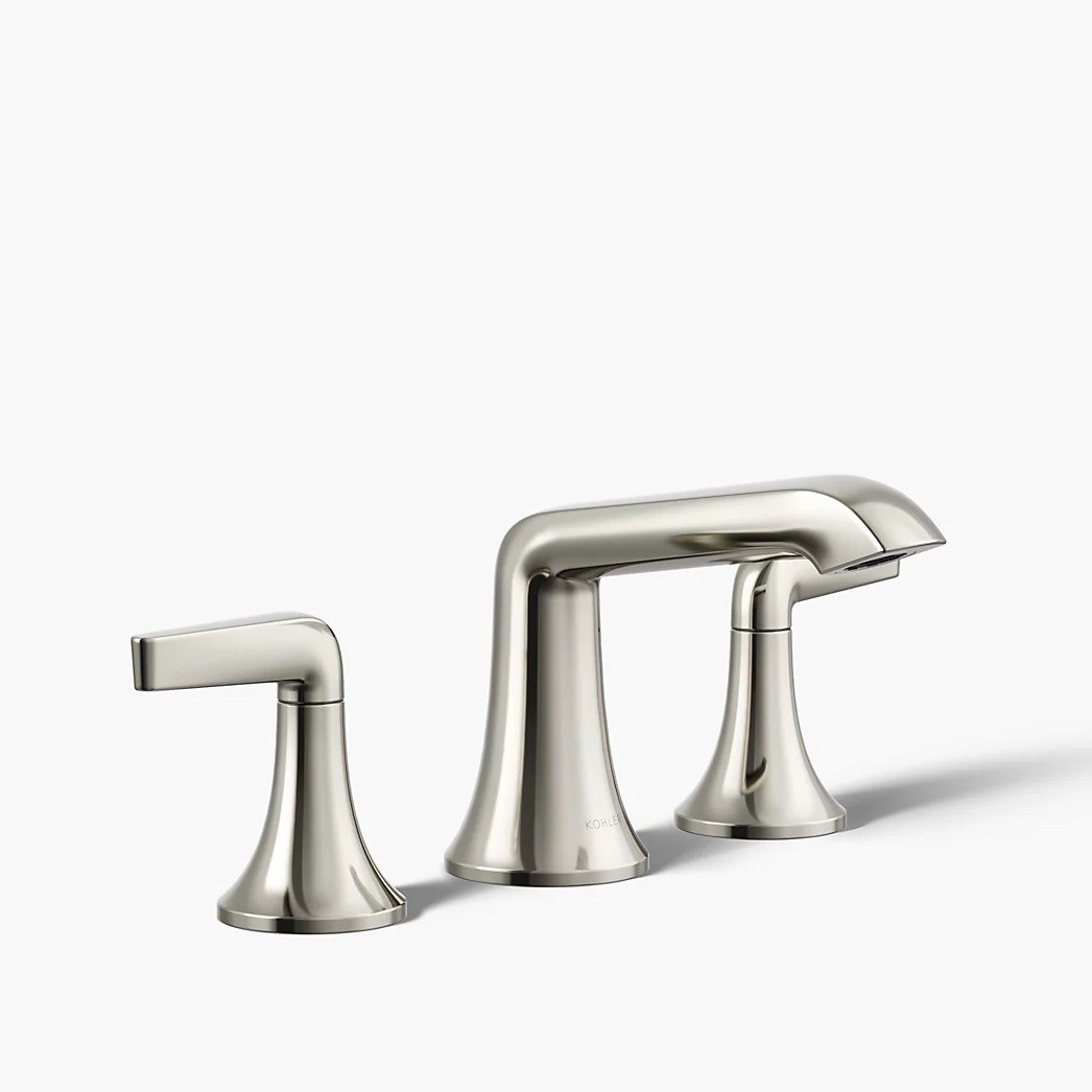 Kohler K-22020-4-SN Kohler Tempered  Widespread Bathroom Faucet Polished Nickel