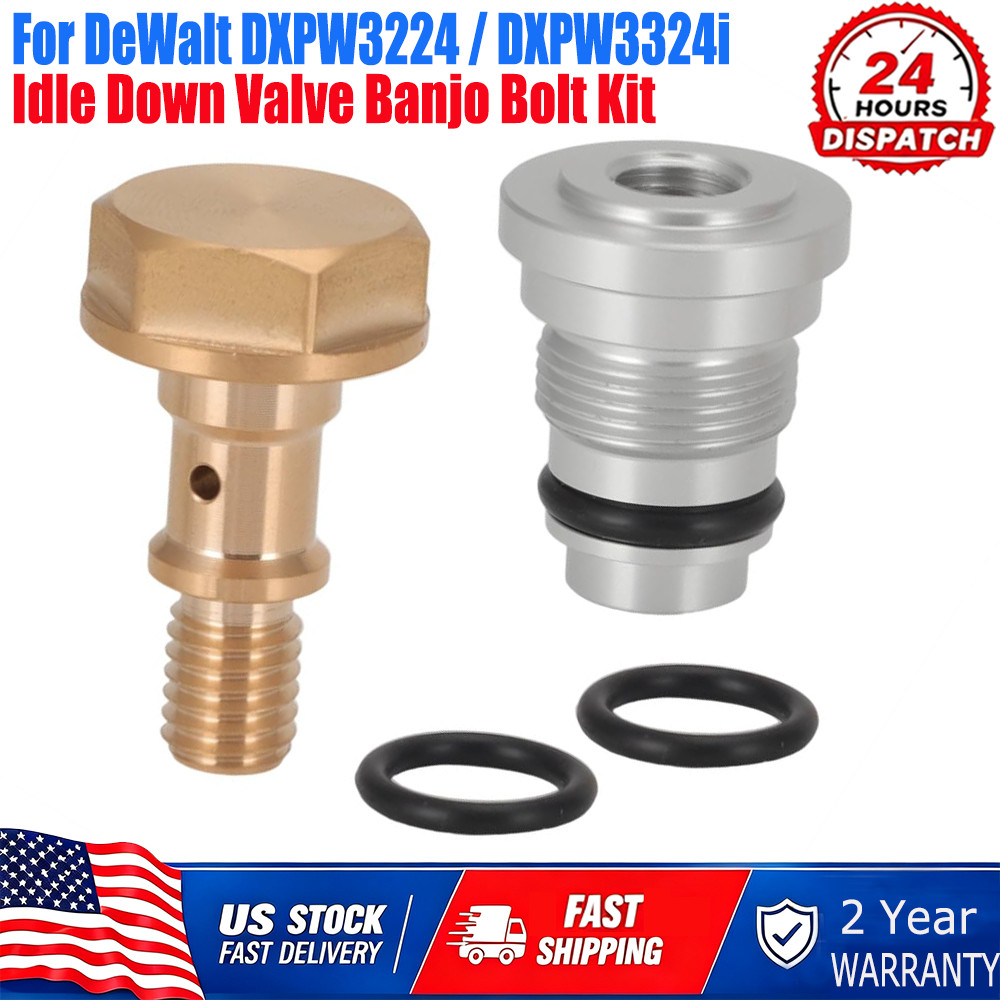 7115203BBK For DeWalt DXPW3224 / DXPW3324i Idle Down Valve Banjo Bolt Kit