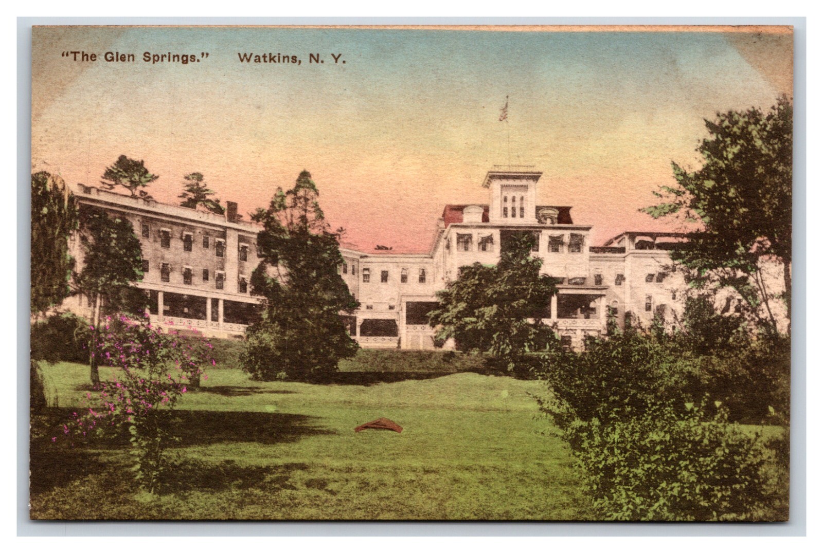 The Glen Springs Hotel Watkins New York NY UNP Albertype DB Postcard W19