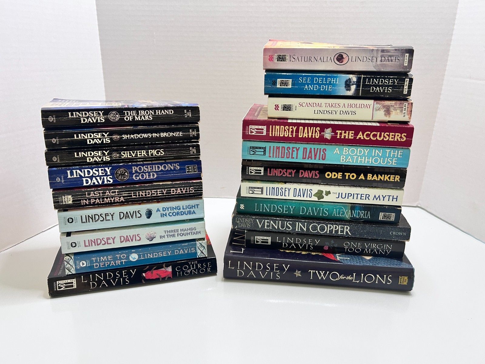 Marcus Didius Falco Mystery Series by Lindsey Davis Books 1-19 & Course of Honor