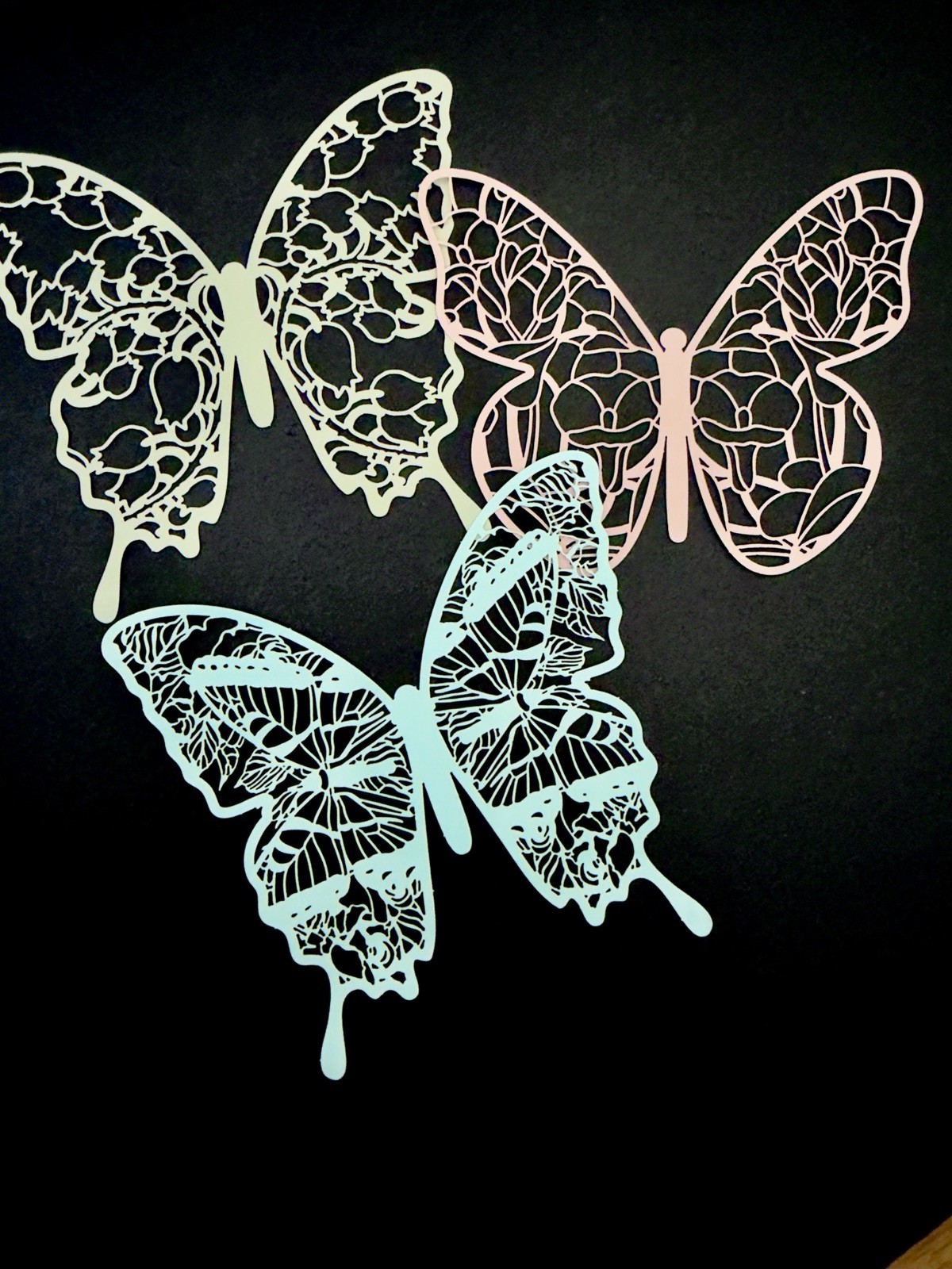 12PCS Large Paper Lace Butterfly for Scrapbooking, Crafting, Party Decoration -A 12PCS Large Paper Lace Butterfly for Scrapbooking, Crafting, Party Decoration -A