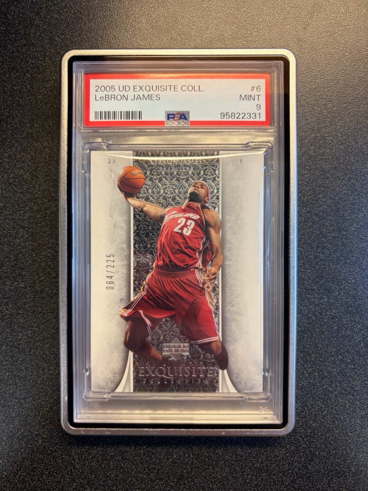 2005-06 Upper Deck Exquisite Collection Lebron James SSP #/225 #6 PSA 9 GOAT💎