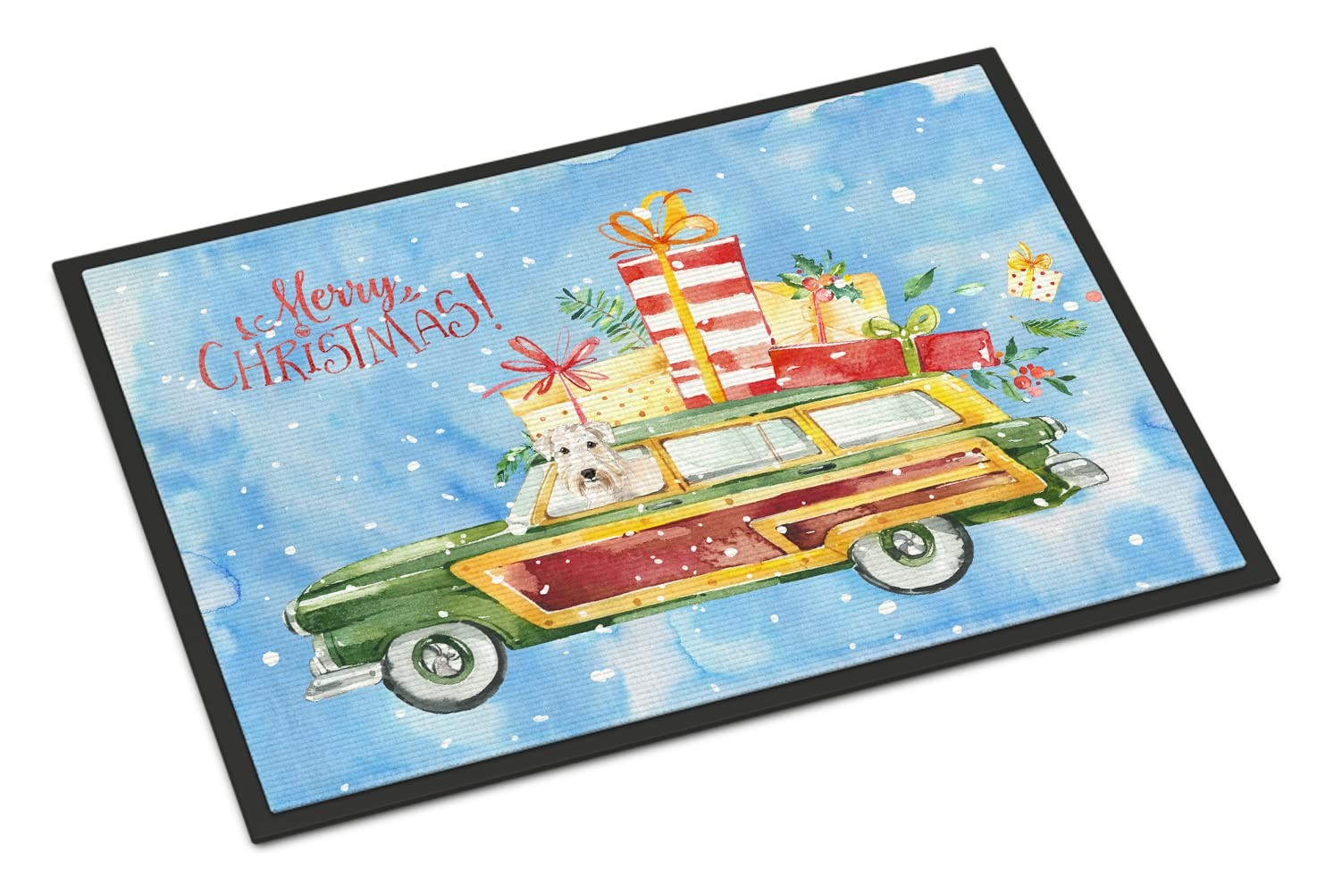 Caroline\'s Treasures CK2428JMAT Merry Christmas Wheaten Terrier 24x36 Front