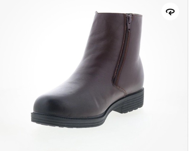 Propet Troy MBA005LBR Mens Brown Leather Zipper Casual Dress Boots Men 9 M