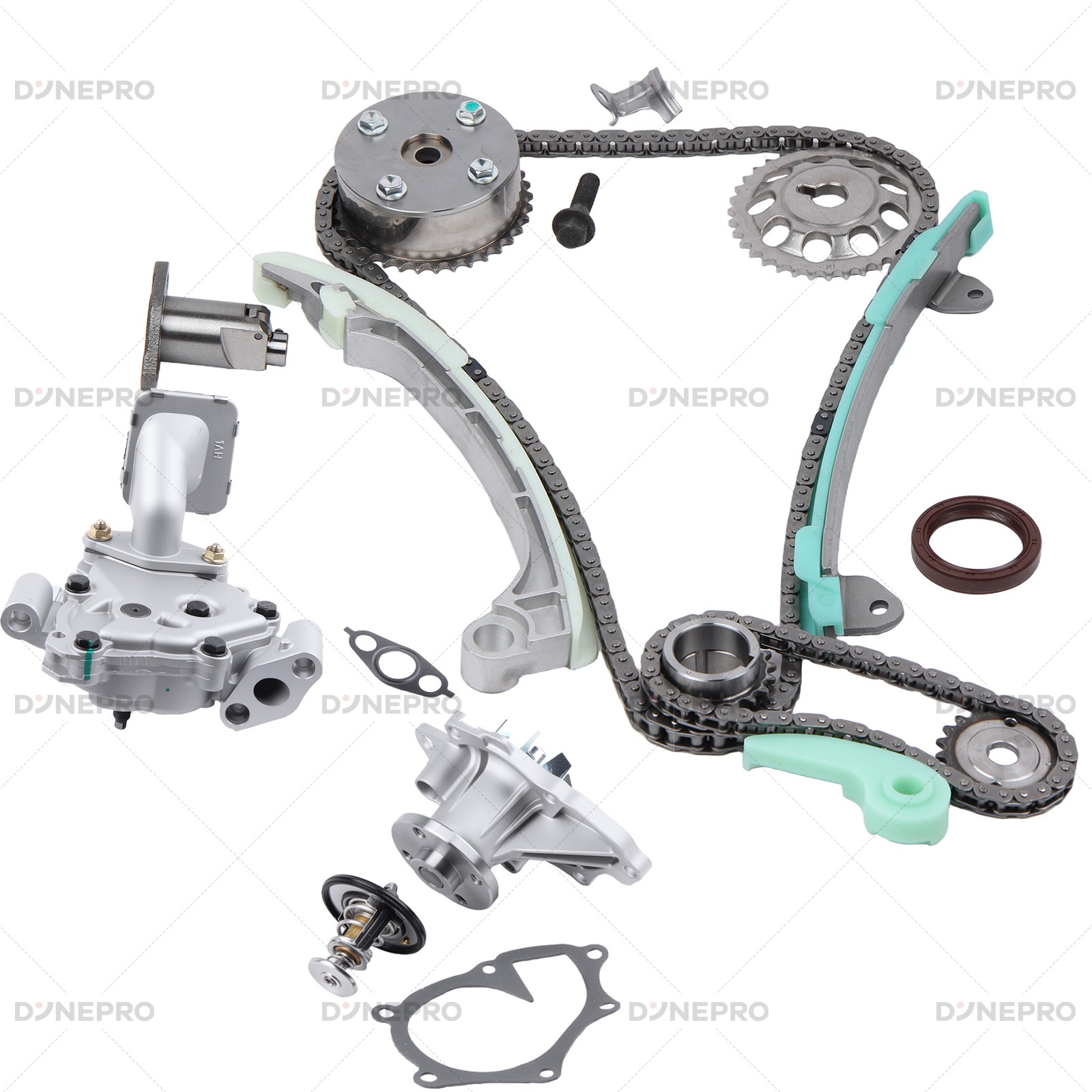 Timing Chain Water Pump & Oil Pump Kit For 2002-2009 Toyota Camry 2.4L DOHC