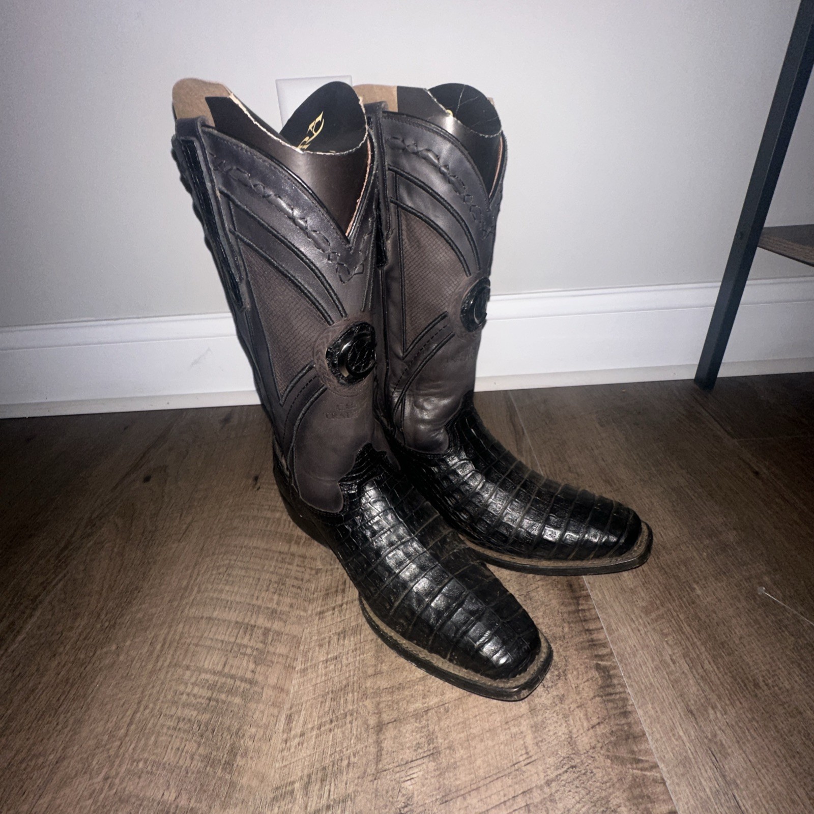 3C0AFY - Cuadra black western cowboy caiman boots for men 3C0AFY - Cuadra black western cowboy caiman boots for men