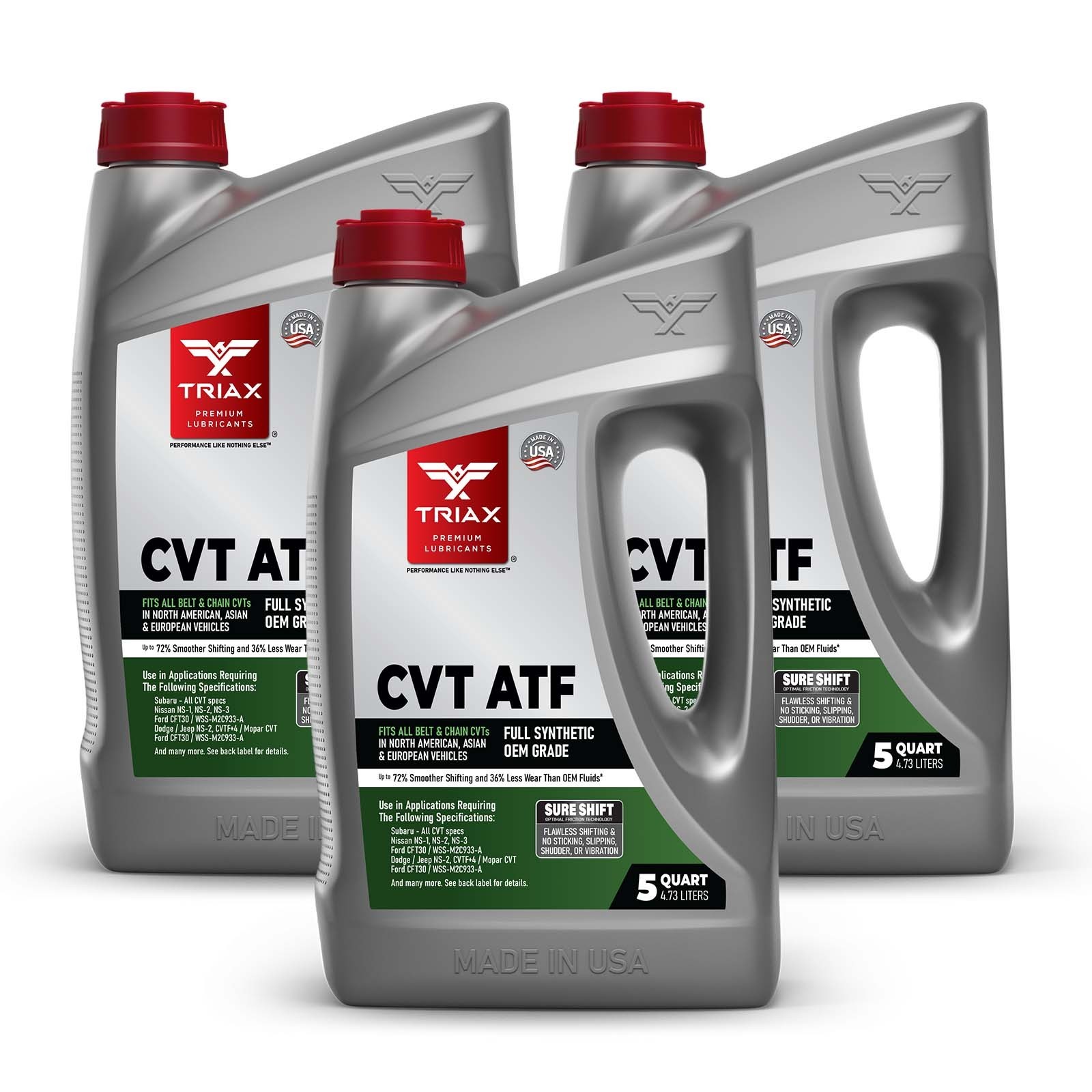 TRIAX CVT ATF Full Synthetic OEM Grade Transmission Fluid (5 Quart Jug) 3 Pack TRIAX CVT ATF Full Synthetic OEM Grade Transmission Fluid (5 Quart Jug) 3 Pack