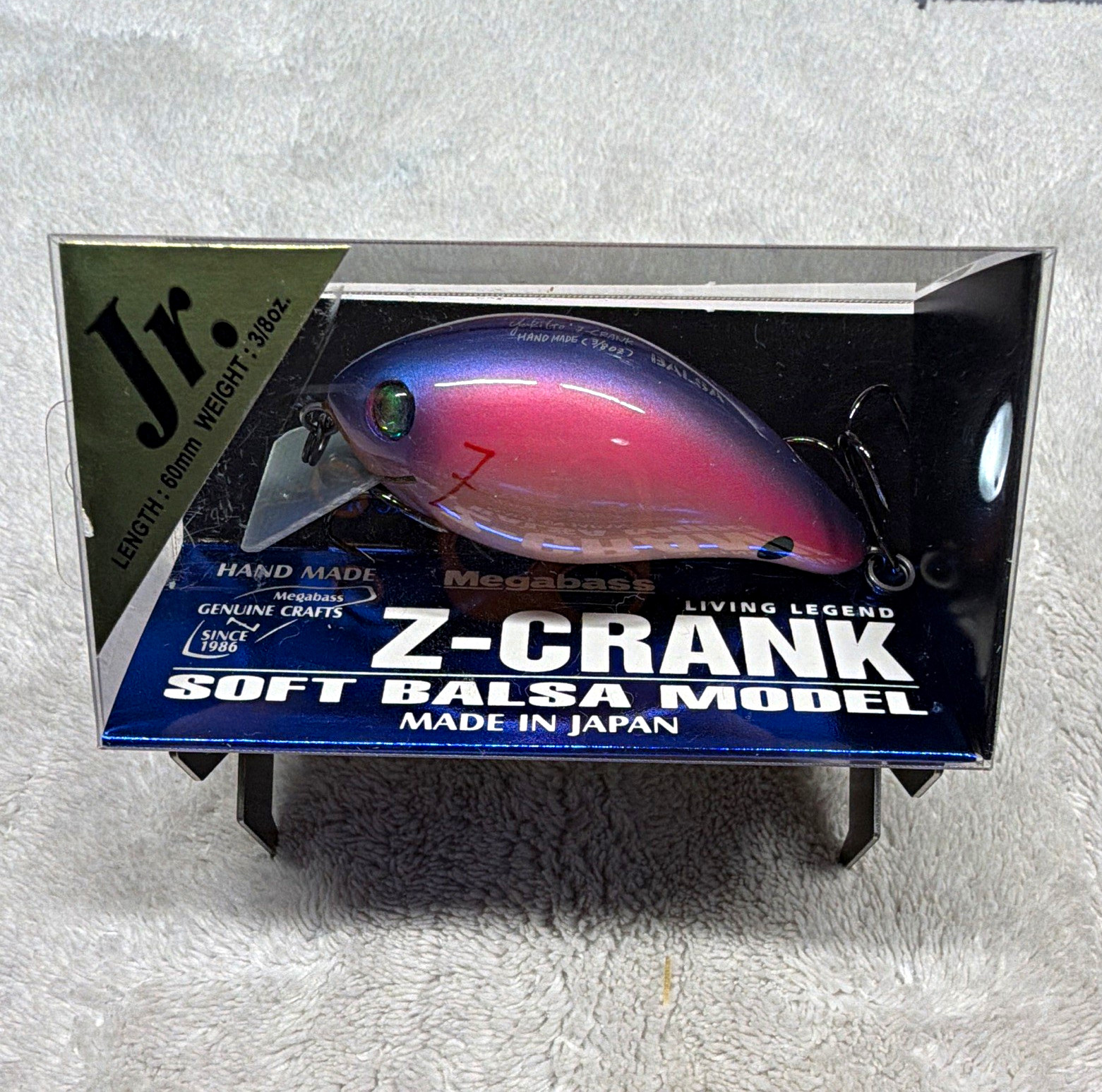 Megabass Z-CRANK Jr (Blue Label) Crankbait Balsa 60mm 3/8oz Pink Purple 0ft