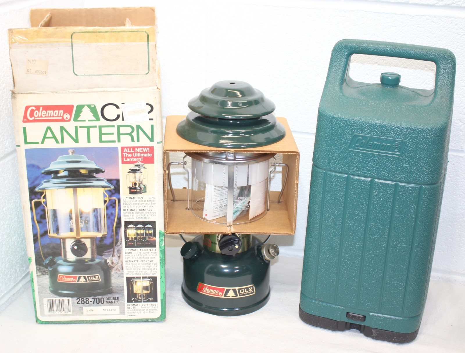 Vintage Coleman Double-Mantle Lantern CL-2 CL2 UNFIRED NEW w/ Storage Case 1984