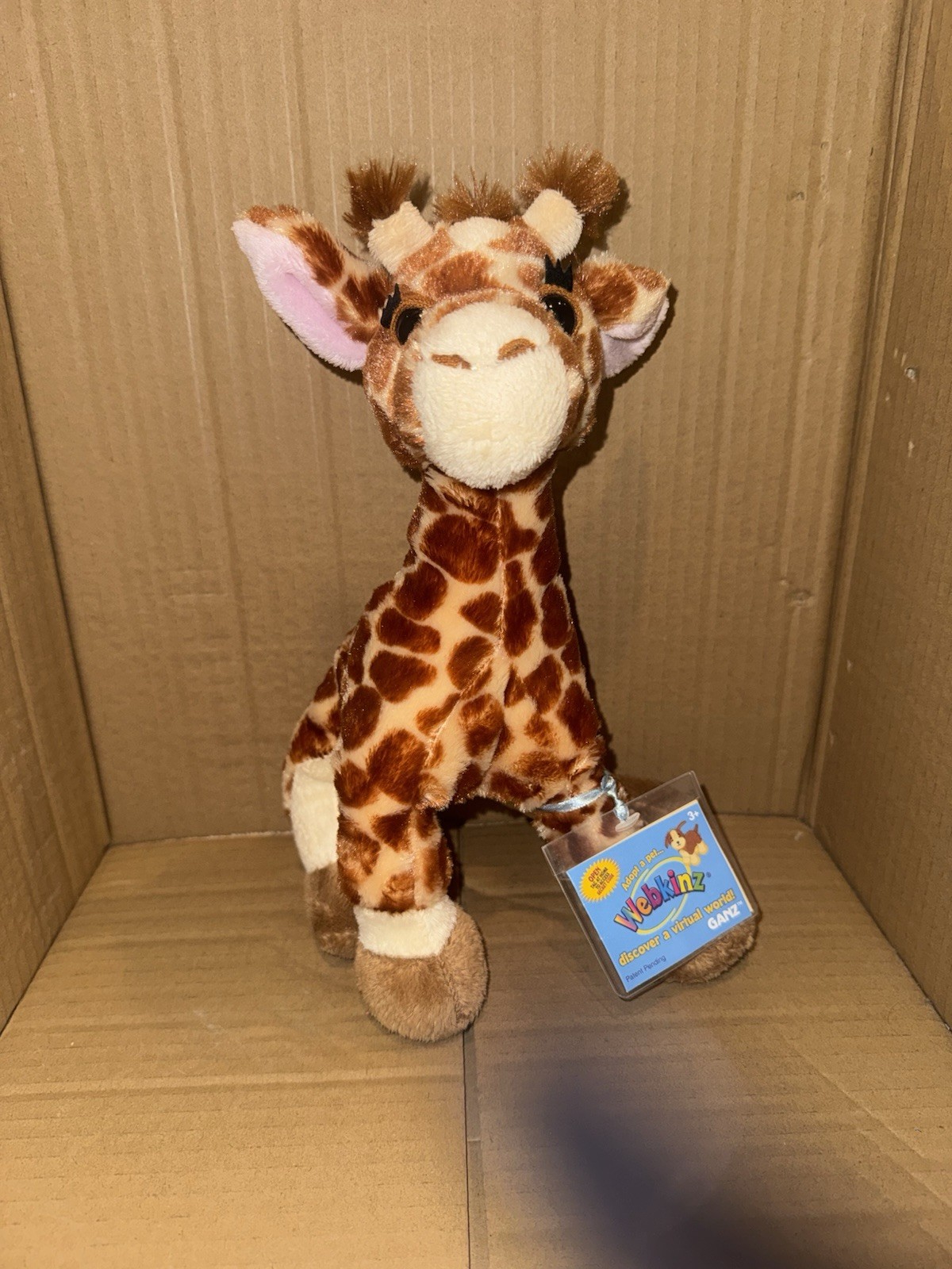 Ganz Webkinz Giraffe Plush Stuffed Animal with Sealed Code HM403 Retired Rare Ganz Webkinz Giraffe Plush Stuffed Animal with Sealed Code HM403 Retired Rare