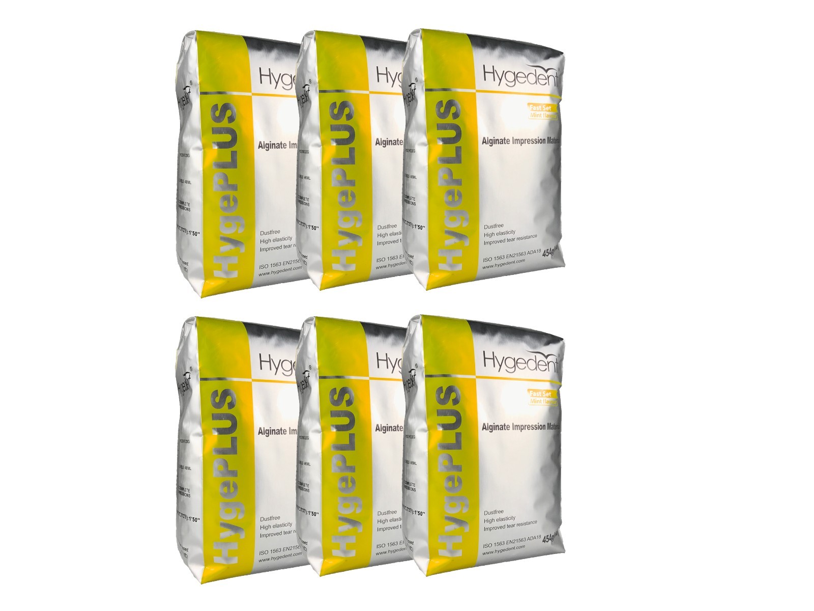 HygePLUS Fast Set MINT Flavour Dustfree High Elastic Alginate Impression 6-24 lb
