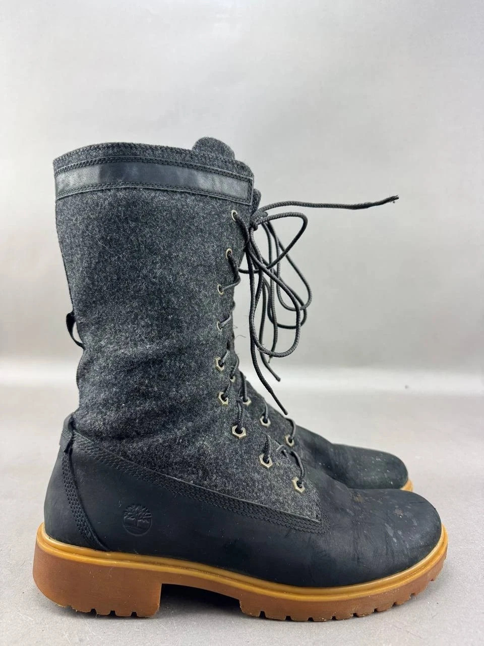Timberland Jayne Gaiter Womens Boots Black Nubuck TB0A1URS Size 10