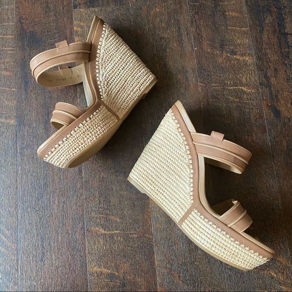 NWOT Stuart Weitzman woven wedges NWOT Stuart Weitzman woven wedges